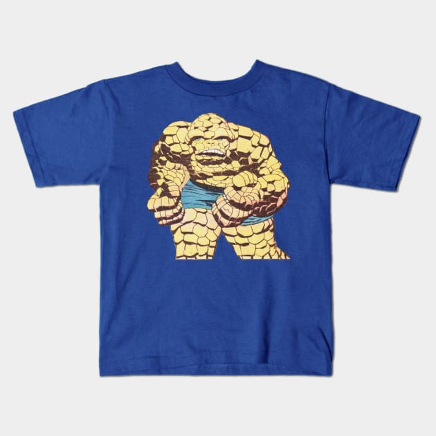 Ben Grimm the Thing Kids T-Shirt by MunkeyCrank